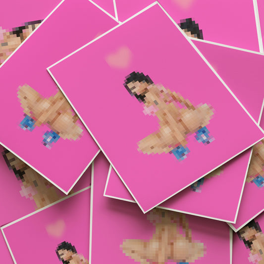 Pixelated Nicki Art Print