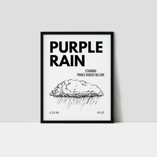 Purple Rain Inspired Art Print