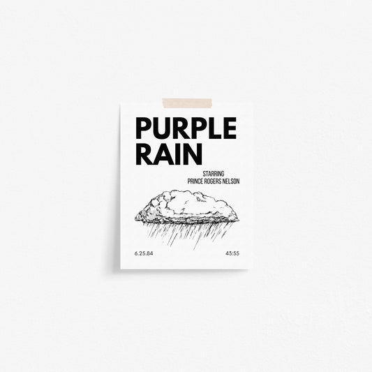 Purple Rain Inspired Art Print