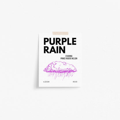 Purple Rain Inspired Art Print