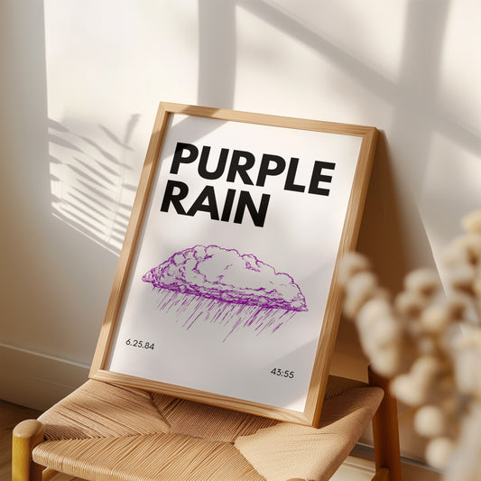 Purple Rain Inspired Art Print