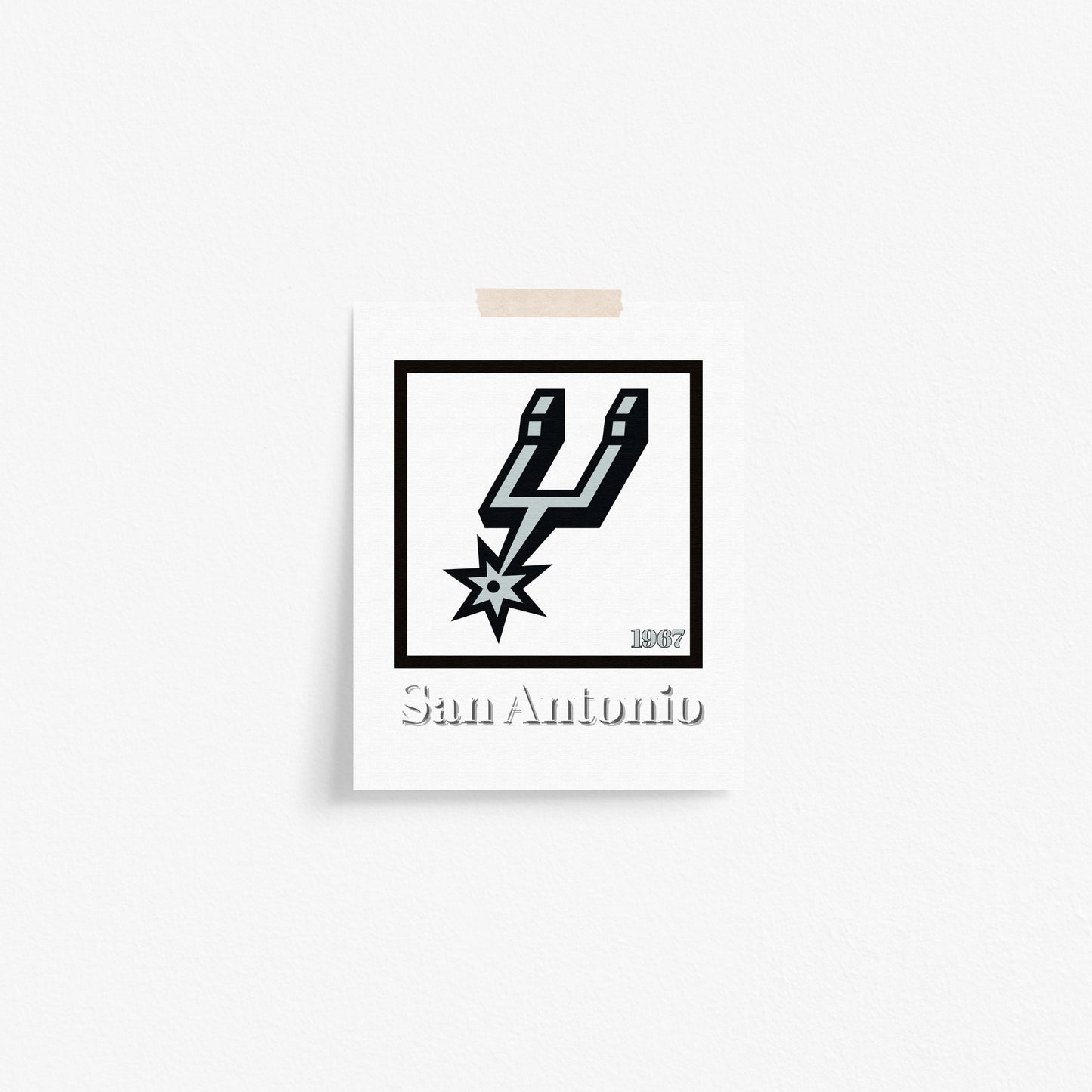 San Antonio Spurs Minimalist Art Print