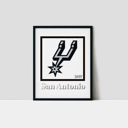 San Antonio Spurs Minimalist Art Print