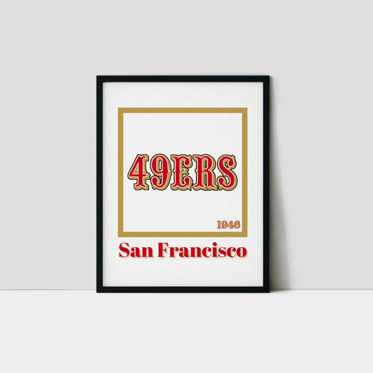San Francisco 49ers Minimalist Art Print