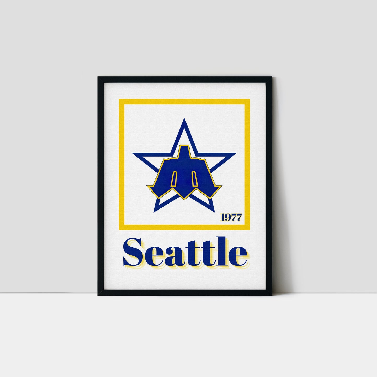 Seattle Mariners Minimalist Art Print