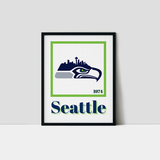 Seattle Seahawks Minimalist Art Print