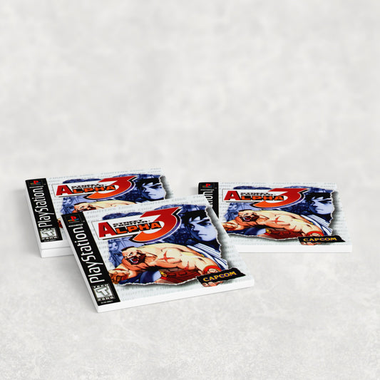 Street Fighter 3 Alpha PS1 Cover Art Coasters