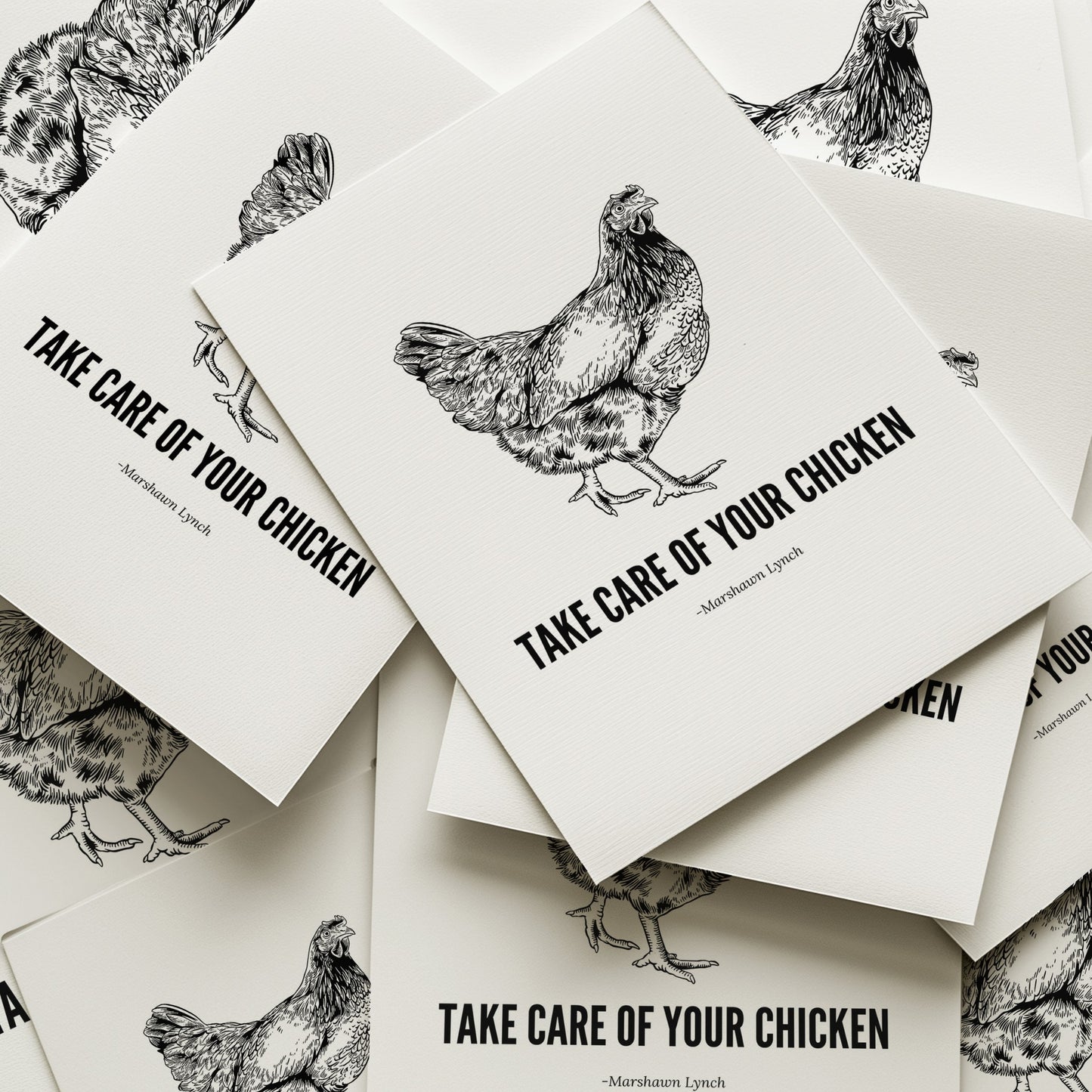 Take Care Of Your Chicken Art Print