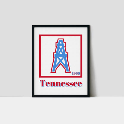 Tennessee Titans Minimalist Art Print