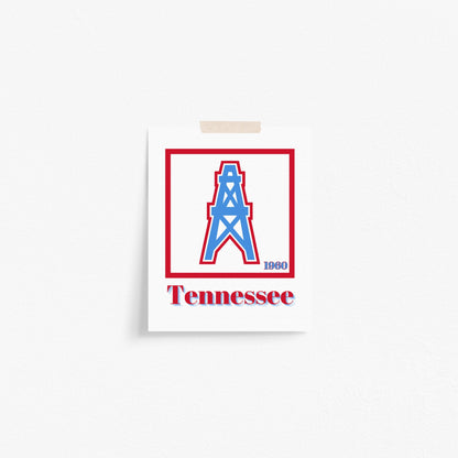 Tennessee Titans Minimalist Art Print