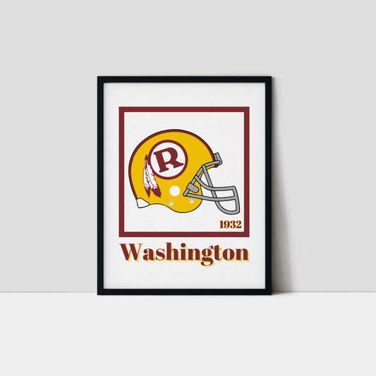 Washington Commanders Minimalist Art Print
